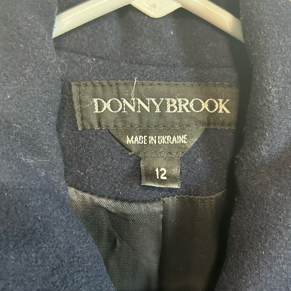 Donnybrook Vtg women’s wool long overcoat. Size 12 - Picture 4 of 12